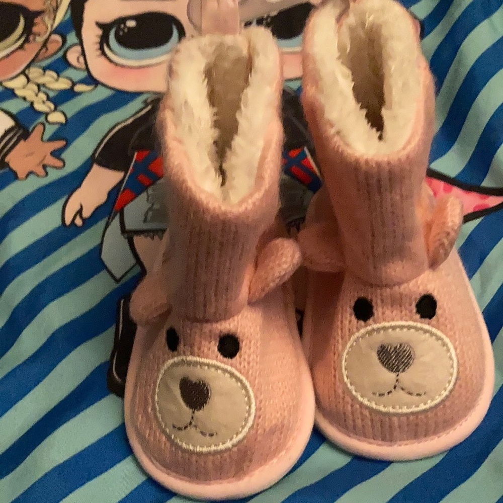 Pink boots